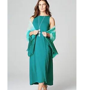 J. Jill Boat-Neck Elliptical Knit Maxi Dress